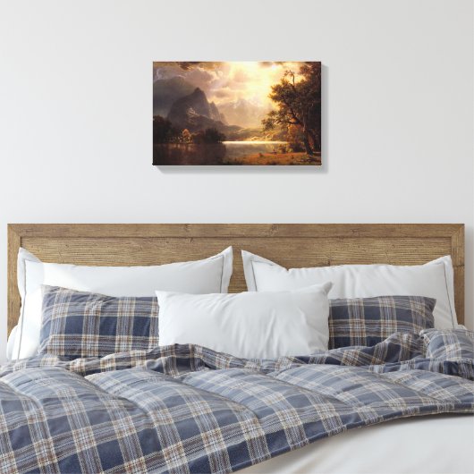Bierstadt Estes Park Colorado Canvas Afdruk (Insitu (Slaapkamer))