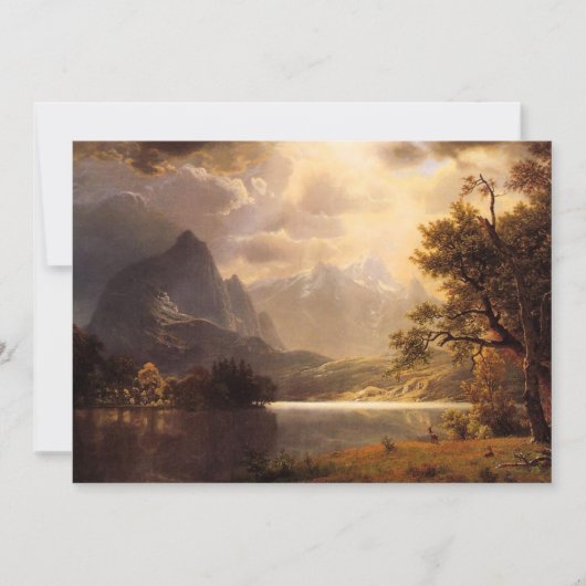 Bierstadt Estes Park Colorado Invitations Kaart (Voorkant)