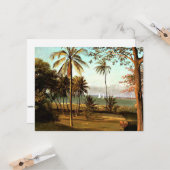 Bierstadt - Florida Scene, mooi kunstschilderij, Kaart (Voorkant / Achterkant in situ)
