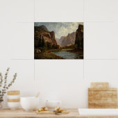Bierstadt Gates of Yosemite Painting Poster (Keuken)