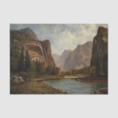 Bierstadt Gates of Yosemite Painting Tissuepapier (Voorkant)