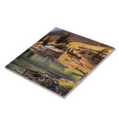 Bierstadt - Gevist en jachtkamp, Alaska Tegeltje (Zijkant)