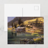 Bierstadt - Gevist en jachtkamp, Briefkaart (Voorkant / Achterkant)