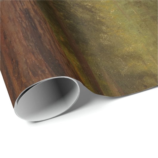 Bierstadt Giant Sequoia Forest Painting Cadeaupapier (Rol Hoek)