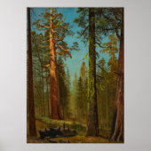 Bierstadt Giant Sequoia Forest Painting Poster (Voorkant)