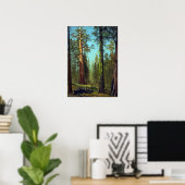 Bierstadt - Grizzly Giant Sequoia Mariposa Grove Poster (Thuiskantoor)
