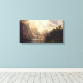 Bierstadt in de bergen van sierra Nevada Canvas Afdruk (Insitu (Houten vloer))