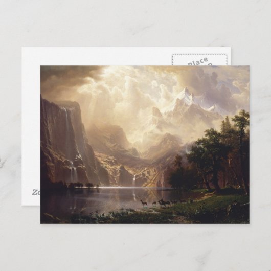 Bierstadt in het gebergte van Sierra Nevada Briefkaart (Voorkant / Achterkant)