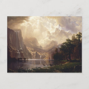 Bierstadt in het gebergte van Sierra Nevada Briefkaart