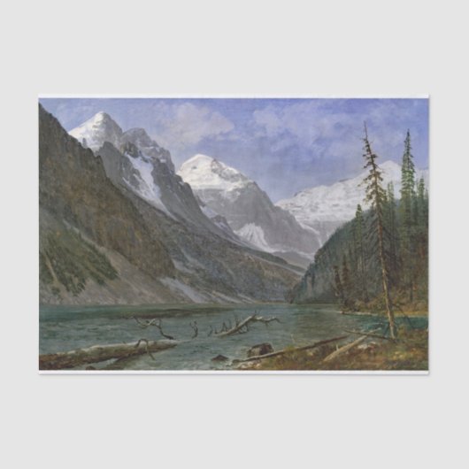 Bierstadt Lake Louise Painting Tissuepapier (Voorkant)