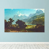 Bierstadt Lake Lucerne Painting Canvas Afdruk (Insitu (Houten vloer))