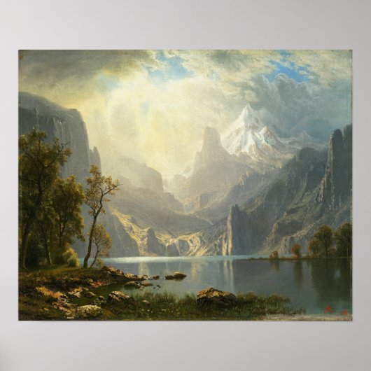 Bierstadt - Lake Tahoe 1868 Poster (Voorkant)