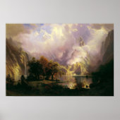 Bierstadt - Landschap Rocky Mountain Poster (Voorkant)