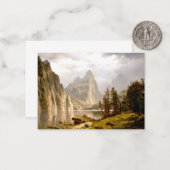 Bierstadt - Merced River, Yosemite Valley Notitiekaartje (Voorkant / Achterkant in situ)