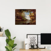 Bierstadt Minnehaha Herfsten schilderen Poster (Thuiskantoor)