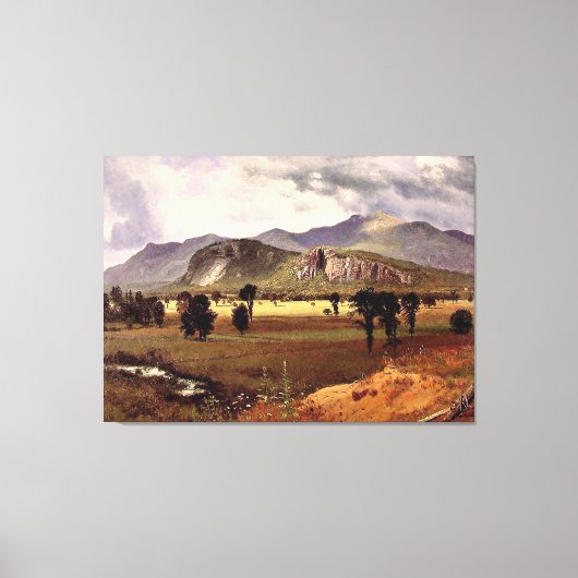 Bierstadt - Moat Mountain, New Hampshire Canvas Afdruk (Voorkant)