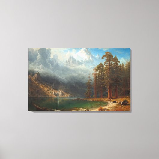 Bierstadt Monteer Corcoran Painting Canvas Afdruk (Voorkant)