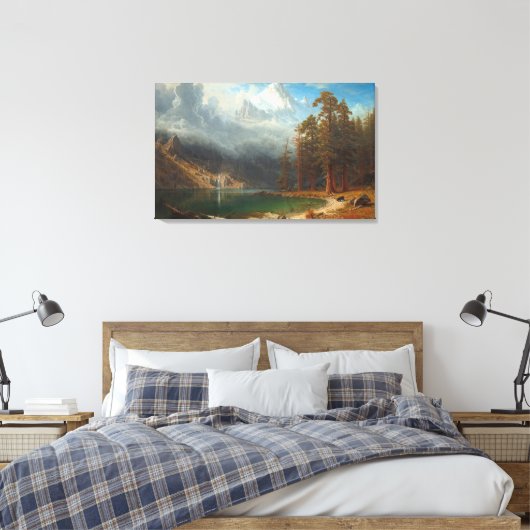 Bierstadt Monteer Corcoran Painting Canvas Afdruk (Insitu (Slaapkamer))