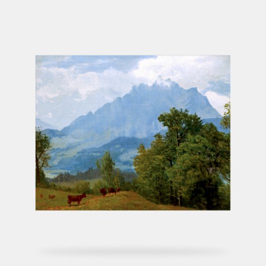 Bierstadt - Mount Pilatus, Acryl Bord (Voorkant)
