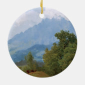 Bierstadt - Mount Pilatus, Zwitserland Keramisch Ornament (Achterkant)