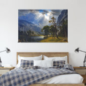Bierstadt Mount Starr King Yosemite Painting Canvas Afdruk (Insitu (Slaapkamer))
