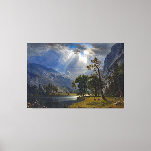 Bierstadt Mount Starr King Yosemite Painting Canvas Afdruk (Voorkant)