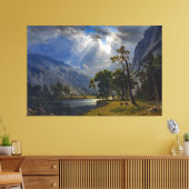 Bierstadt Mount Starr King Yosemite Painting Canvas Afdruk (Insitu (Woonkamer))