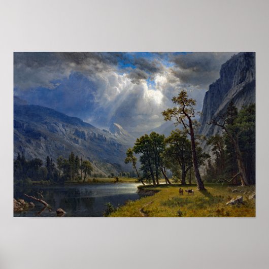 Bierstadt Mount Starr King Yosemite Painting Poster (Voorkant)