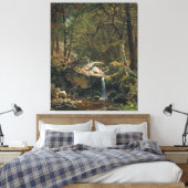 Bierstadt Mountain Brook Landscape Painting Canvas Afdruk (Insitu (Slaapkamer))
