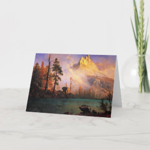 Bierstadt - Mountain Lake, kunst, Kaart