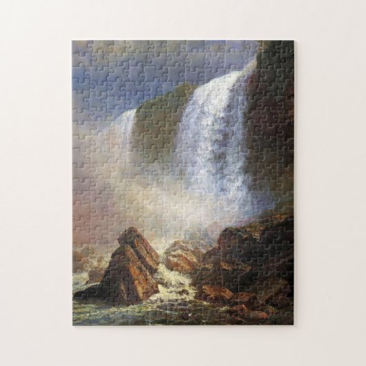 Bierstadt Niagara Herfsten Schilderen Legpuzzel (Verticaal)