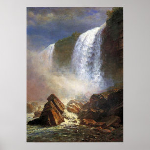 Bierstadt Niagara Herfsten Schilderen Poster