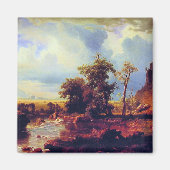 Bierstadt - North Fork of Platte, Nebraska Magneet (Voorkant)