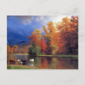 Bierstadt over het Saco schilderen Briefkaart (Voorkant)