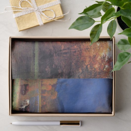 Bierstadt over het Saco schilderen Tissuepapier (Geschenk)