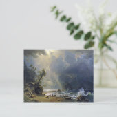 Bierstadt Puget Sound Pacific Coast Painting Briefkaart (Staand voorkant)
