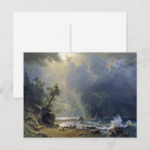 Bierstadt Puget Sound Pacific Coast Painting Briefkaart (Voorkant / Achterkant)