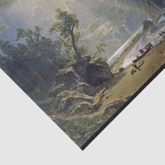 Bierstadt Puget Sound Pacific Coast Painting Tissuepapier (Detail)