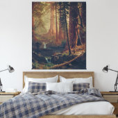 Bierstadt Redwood Trees schilderen Canvas Afdruk (Insitu (Slaapkamer))