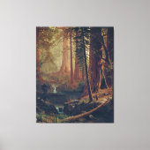 Bierstadt Redwood Trees schilderen Canvas Afdruk (Voorkant)