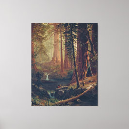 Bierstadt Redwood Trees schilderen Canvas Afdruk