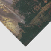 Bierstadt Rockies Lake Deer Wildlife Weefpapier Tissuepapier (Detail)