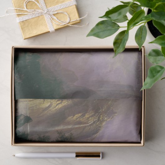 Bierstadt Rockies Lake Deer Wildlife Weefpapier Tissuepapier (Geschenk)