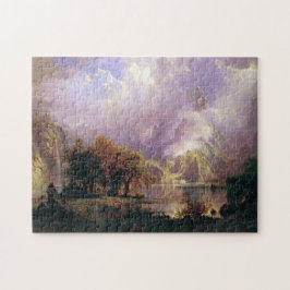 Bierstadt Rocky Mountain Landscape Painting Legpuzzel