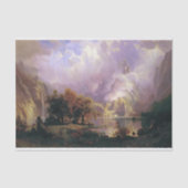 Bierstadt Rocky Mountain Landscape Painting Tissuepapier (Voorkant)
