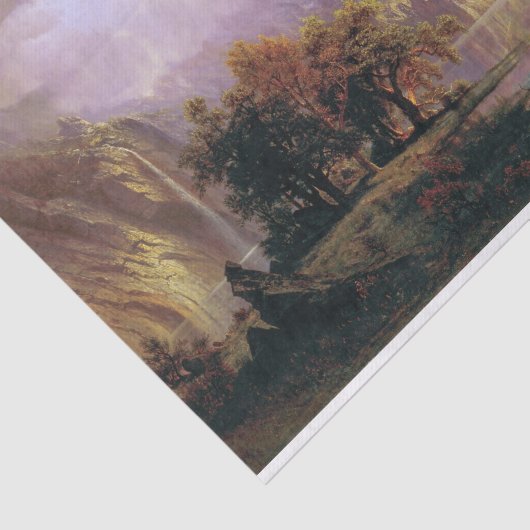Bierstadt Rocky Mountain Landscape Painting Tissuepapier (Detail)