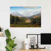 Bierstadt Rocky Mountains Landers Peak Painting Poster (Thuiskantoor)