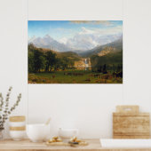 Bierstadt Rocky Mountains Landers Peak Painting Poster (Keuken)