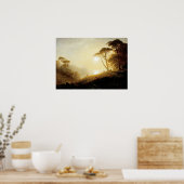 Bierstadt - scène in de vallei van yosemite poster (Keuken)