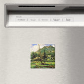 Bierstadt - Sierra Nevada - Bergen, mooie kunst Magneet (Insitu (Vaatwasser))